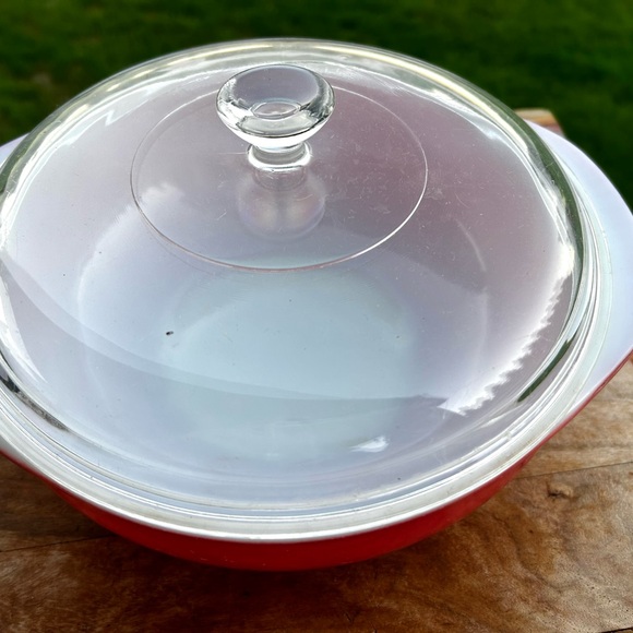 2 Qt Pyrex Pink Flamingo Vintage Casserole Dish with Lid 1950s-1960s - Picture 6 of 9